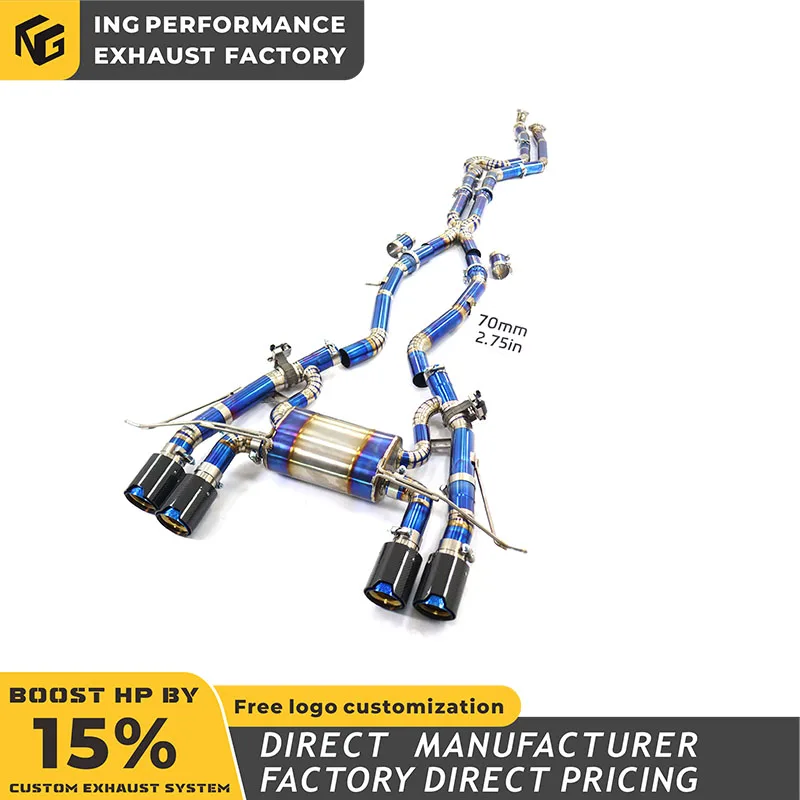 for BMW M3 M4 catback G8X Performance Exhaust System High Flow Pipe Titanium alloy mid tail section baked blue ING
for BMW M3 M4 catback G8X Performance Exhaust System High Flow Pipe Titanium alloy mid tail section baked blue ING
