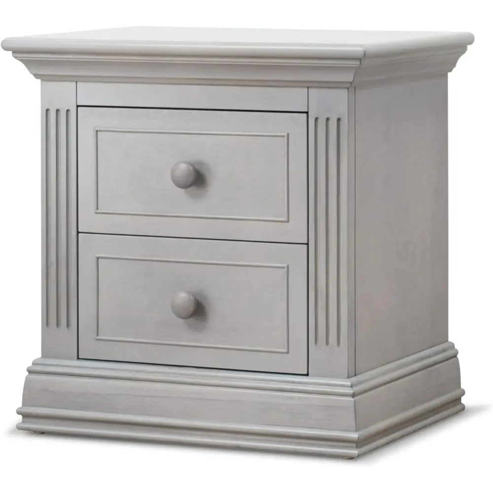 Gray Baby Nightstand with Drawers for Nursery and Kids' Bedroom
Gray Baby Nightstand with Drawers for Nursery and Kids' Bedroom