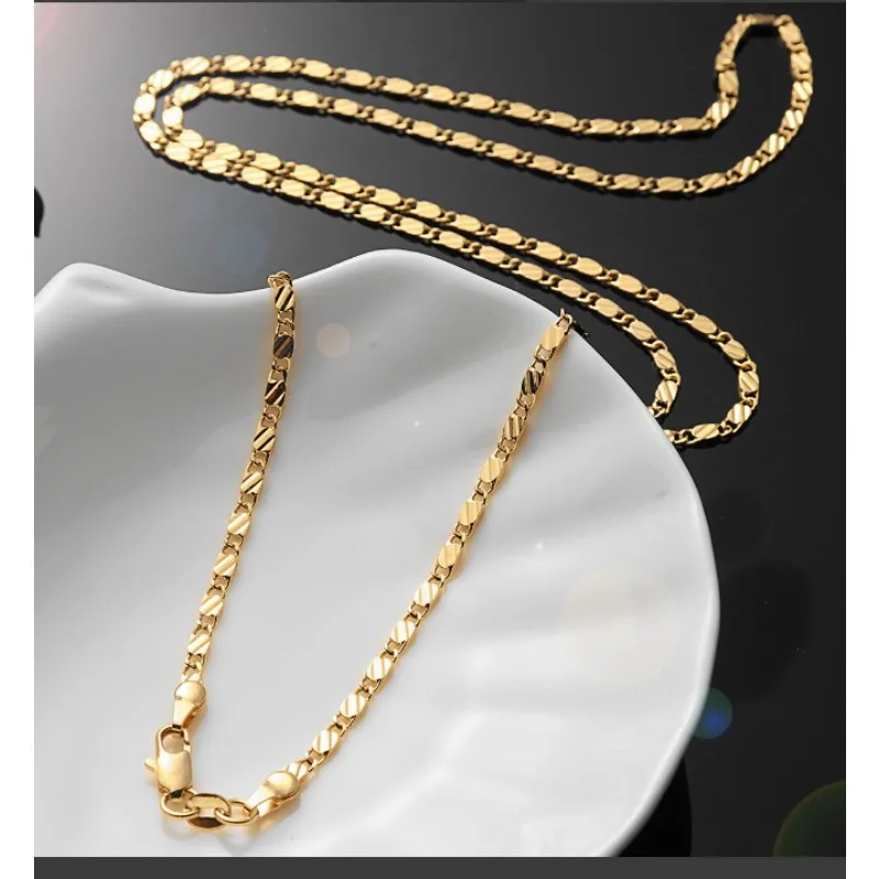 16-30inch 18K Gold color 925 silver Noble Beautiful Fashion Elegant Chain Pretty Men Women Necklace Jewelry Wedding Party
16-30inch 18K Gold color 925 silver Noble Beautiful Fashion Elegant Chain Pretty Men Women Necklace Jewelry Wedding Party