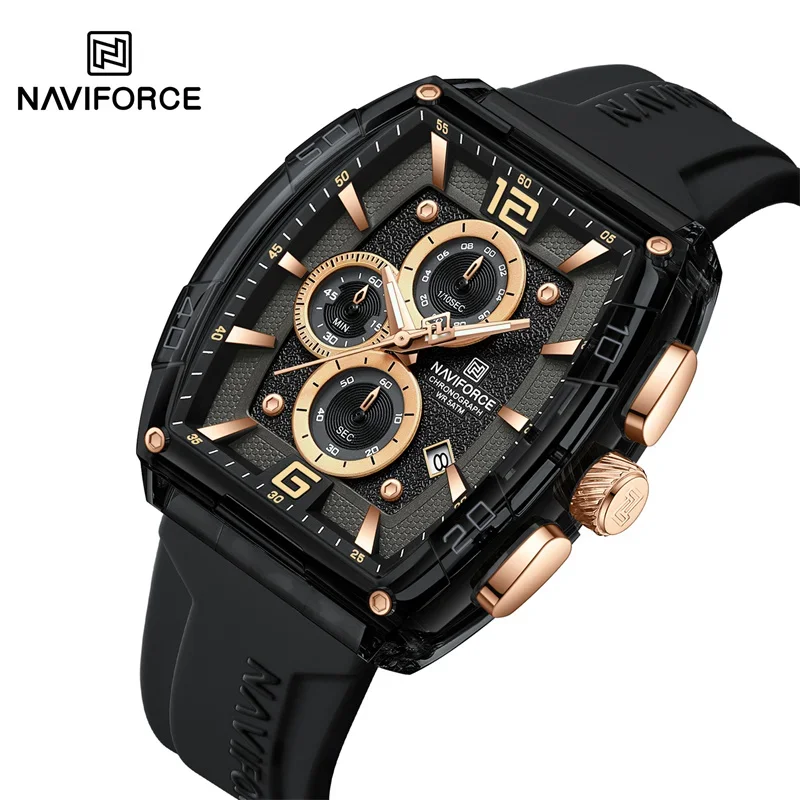 NAVIFORCE брендовые высококачественные военные спортивные мужские часы кварцевые 50 м водостойкий силиконовый ремешок дата оригинальные часы для мужчин 2025
NAVIFORCE брендовые высококачественные военные спортивные мужские часы кварцевые 50 м водостойкий силиконовый ремешок дата оригинальные часы для мужчин 2025