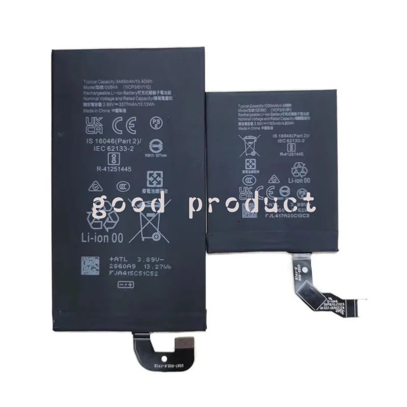 Google/Pixel 9 Pro Fold Phone Battery G06K4 GE59C 3445/1205mAh A pair
Google/Pixel 9 Pro Fold Phone Battery G06K4 GE59C 3445/1205mAh A pair