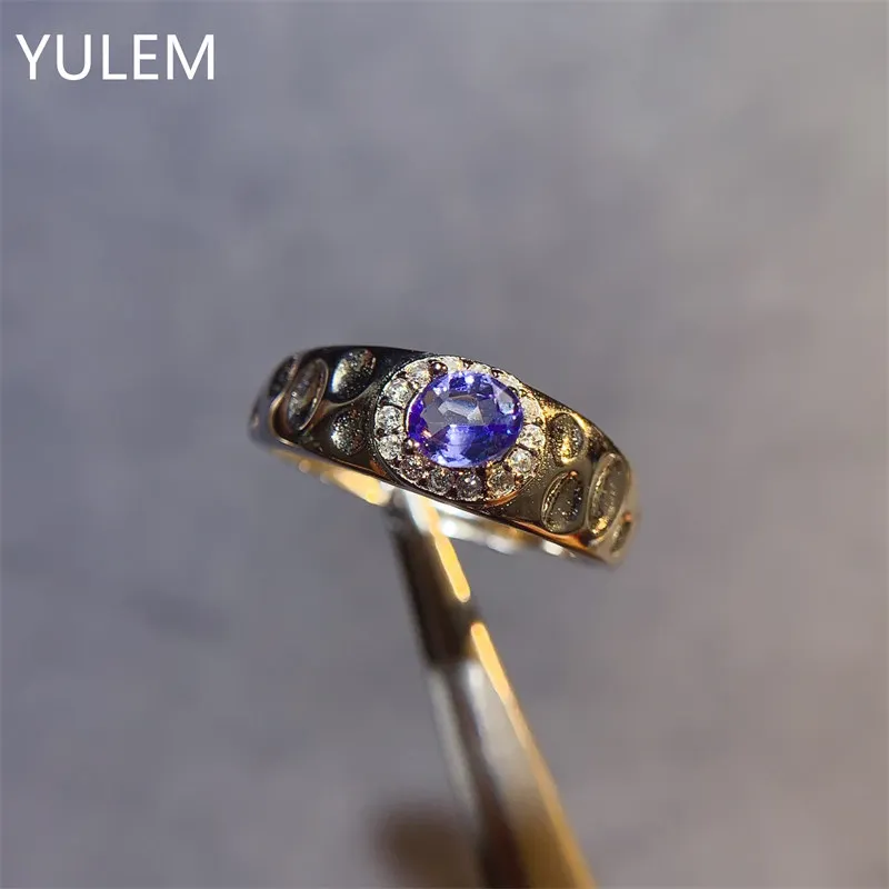 YULEM Natural Tanzanite S925 Silver Ring for Women Ring Gemstone Fine Fashion Birthday Gift Jewelry with Certificate
YULEM Natural Tanzanite S925 Silver Ring for Women Ring Gemstone Fine Fashion Birthday Gift Jewelry with Certificate