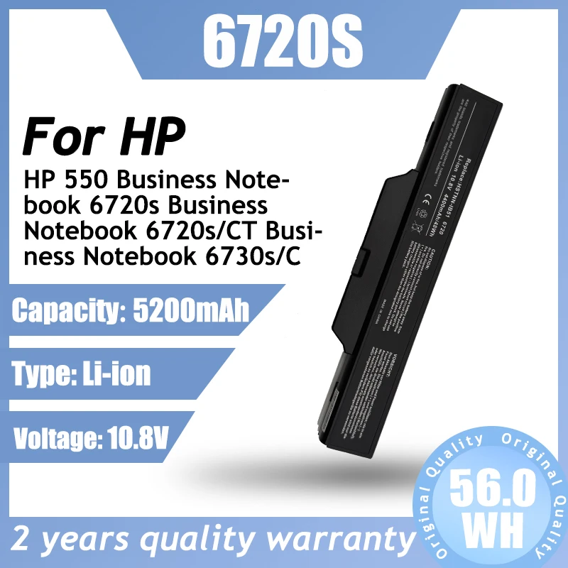 6720S 6730S Laptop Battery For HP 550 & Business Notebook Series 6820s 6720s/CT 6730s/CT 6720s 6730s 6735s GJ655AA 45451085-141
6720S 6730S Laptop Battery For HP 550 & Business Notebook Series 6820s 6720s/CT 6730s/CT 6720s 6730s 6735s GJ655AA 45451085-141