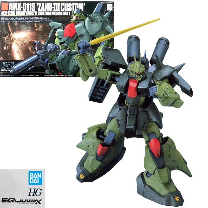 Bandai gundam 1/144 HG-AMX-011S Zaku III Custom Animation Character Collection Figure Mobile Suit Children's Toys Holiday Gifts
Bandai gundam 1/144 HG-AMX-011S Zaku III Custom Animation Character Collection Figure Mobile Suit Children's Toys Holiday Gifts