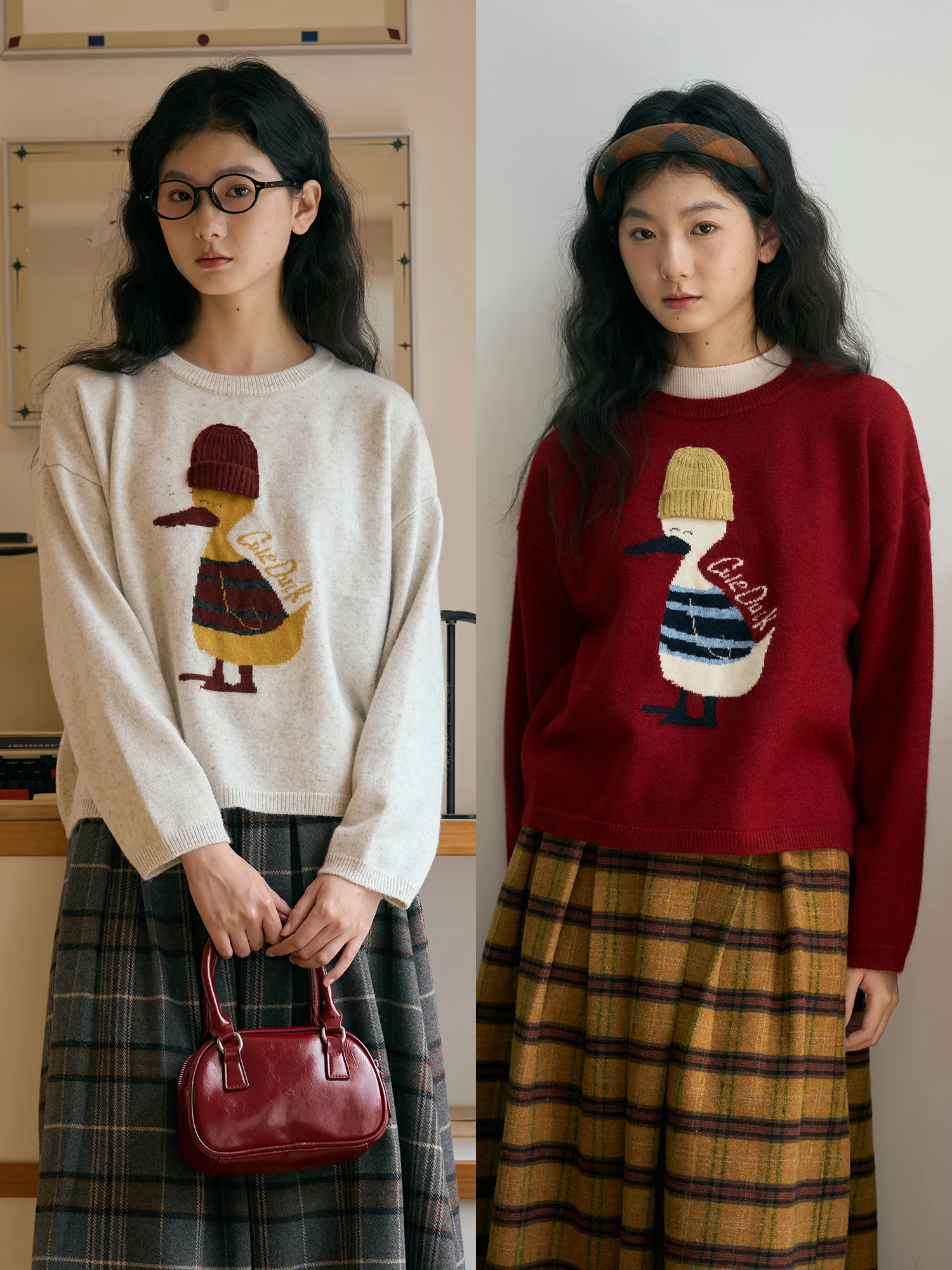 Bruland Furry Hat Du Knitted Sweater round Ne Pullover Wool Blend Spring Faionable Cute And Playful Little Du Top
Bruland Furry Hat Du Knitted Sweater round Ne Pullover Wool Blend Spring Faionable Cute And Playful Little Du Top