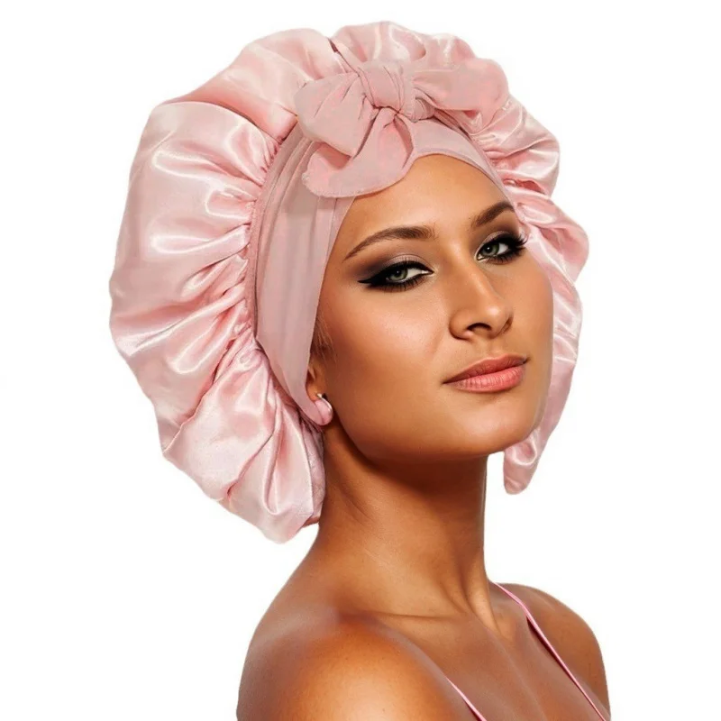 Satin Ribbon Bowknot Faux Silk Beauty Hair Care Wide Brim Postpartum Hat Women Headscarf Sleep Cap
Satin Ribbon Bowknot Faux Silk Beauty Hair Care Wide Brim Postpartum Hat Women Headscarf Sleep Cap