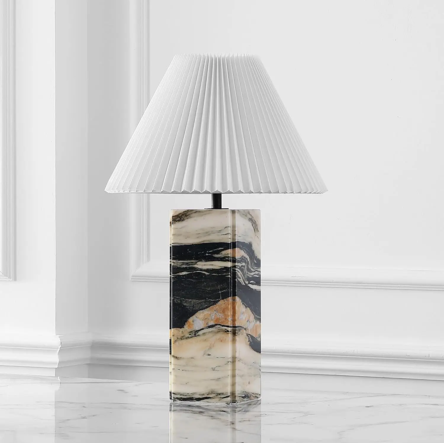 Light Brown/Black Marble Square 25-inch Table Lamp for Bedroom Living Room Home Office Desk Nightstand (LED Bulb Included)
Light Brown/Black Marble Square 25-inch Table Lamp for Bedroom Living Room Home Office Desk Nightstand (LED Bulb Included)