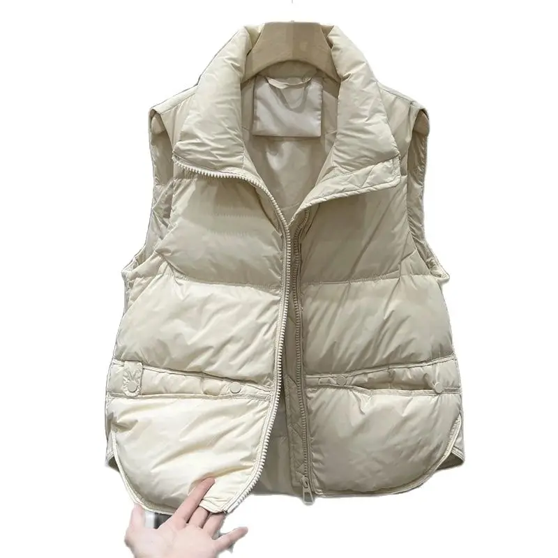 Fashion Design Standing Collar Down Cotton Vest Female 2023 Autumn Winter Women's Cotton Jacket Casual Warmth Waistcoat Tops
Fashion Design Standing Collar Down Cotton Vest Female 2023 Autumn Winter Women's Cotton Jacket Casual Warmth Waistcoat Tops