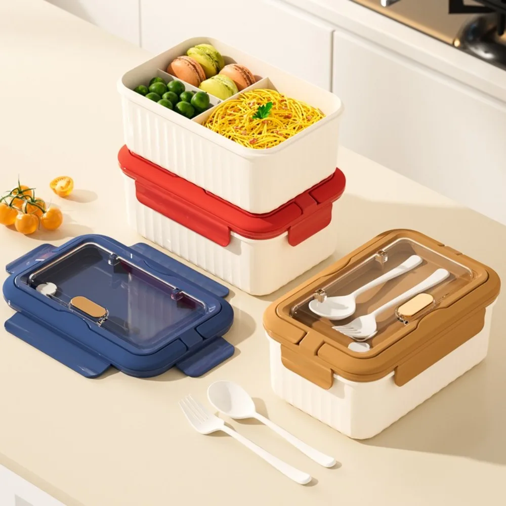 with Tableware Lunch Box Leakproof Square Divided Food Container Box Japanese Style Reusable Picnic Fresh Box Office Workers
with Tableware Lunch Box Leakproof Square Divided Food Container Box Japanese Style Reusable Picnic Fresh Box Office Workers