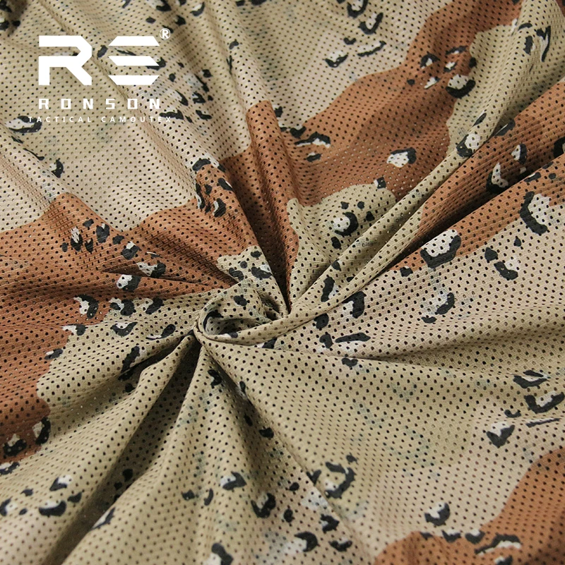 Mesh fabric 120gsm 6-COLOR CAMO camouflage fabric tactical tricot fabric mesh for printed
Mesh fabric 120gsm 6-COLOR CAMO camouflage fabric tactical tricot fabric mesh for printed