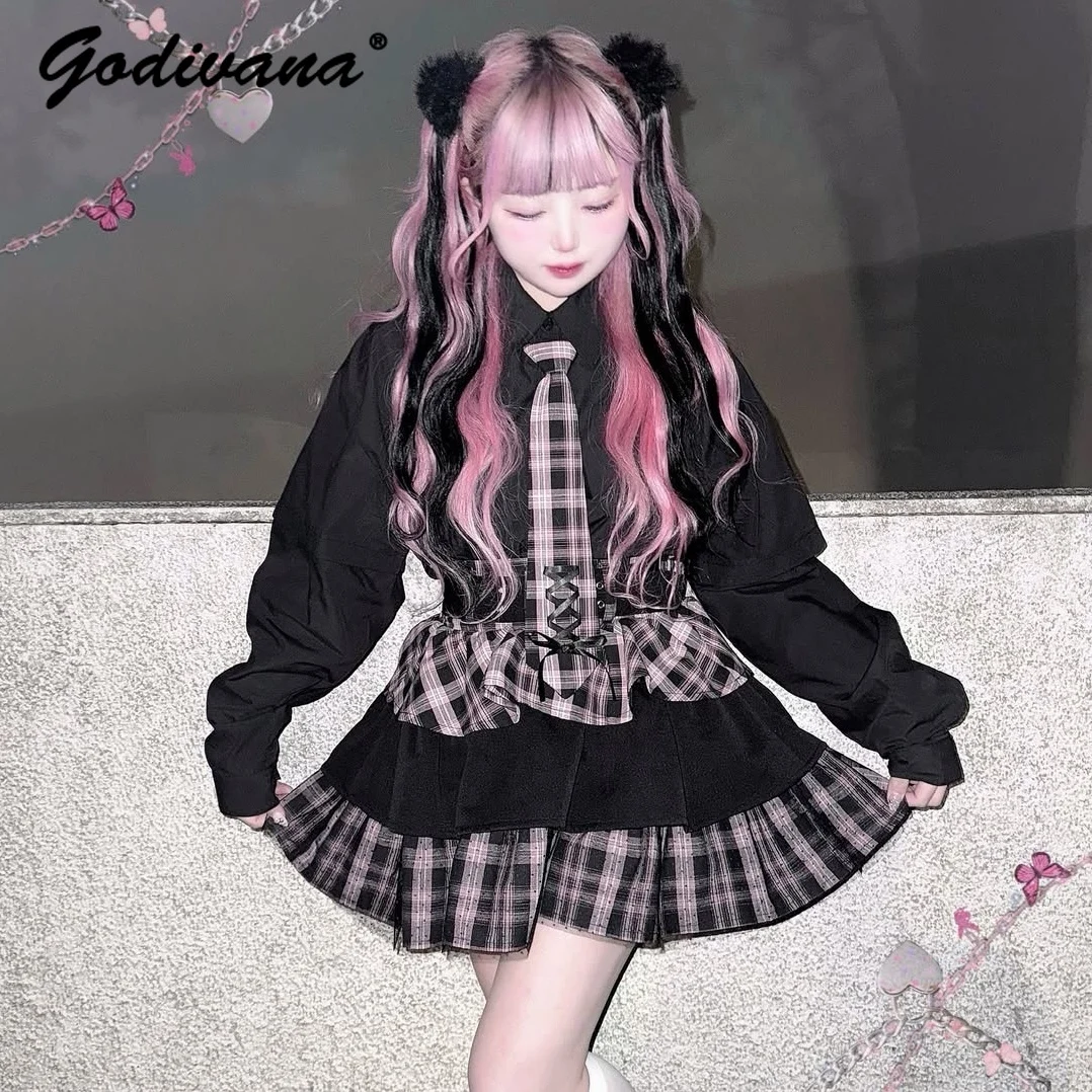 New Summer Japanese Gothic Short Plaid Skirt Female Girls Sweet Cool High Waist Slim Cake Skirts
New Summer Japanese Gothic Short Plaid Skirt Female Girls Sweet Cool High Waist Slim Cake Skirts