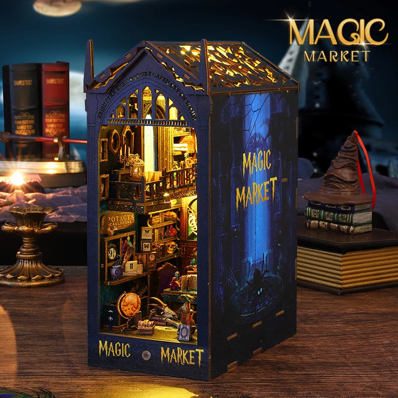 DIY Book Nook Kit Decor 3D Wooden Puzzle Bookshelf Decor 3D Wooden Doll House Miniature Booknook Kit Birthday Gift Ornaments
DIY Book Nook Kit Decor 3D Wooden Puzzle Bookshelf Decor 3D Wooden Doll House Miniature Booknook Kit Birthday Gift Ornaments