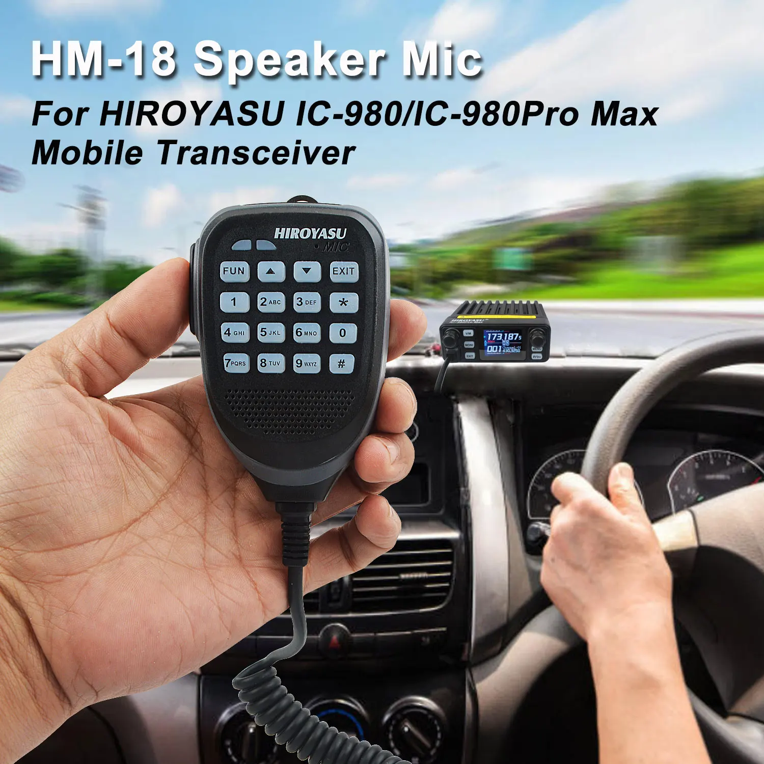 IC-980Pro IC-980Pro Max Walkie Talkie HIROYASU Mobile Radio Transceiver Speaker Microphone HM-18 Hand Mic 8 Pins Connector
IC-980Pro IC-980Pro Max Walkie Talkie HIROYASU Mobile Radio Transceiver Speaker Microphone HM-18 Hand Mic 8 Pins Connector