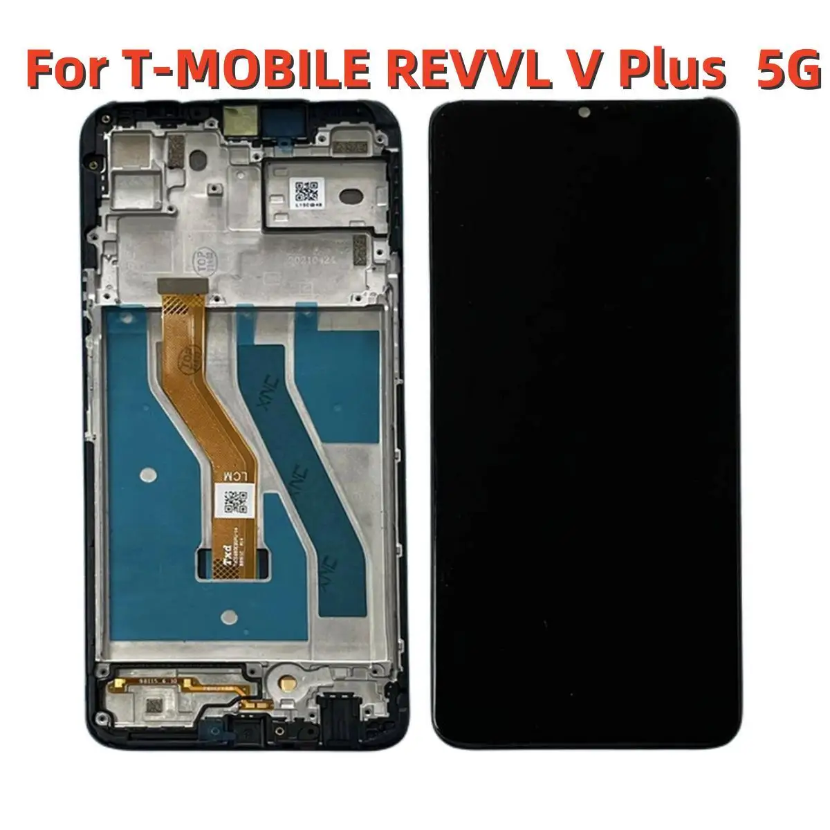 For T-MOBILE REVVL V Plus 5G LCD Assembly Display Touch Screen Panel Replacement for V Plus 5G Cell Phone
For T-MOBILE REVVL V Plus 5G LCD Assembly Display Touch Screen Panel Replacement for V Plus 5G Cell Phone
