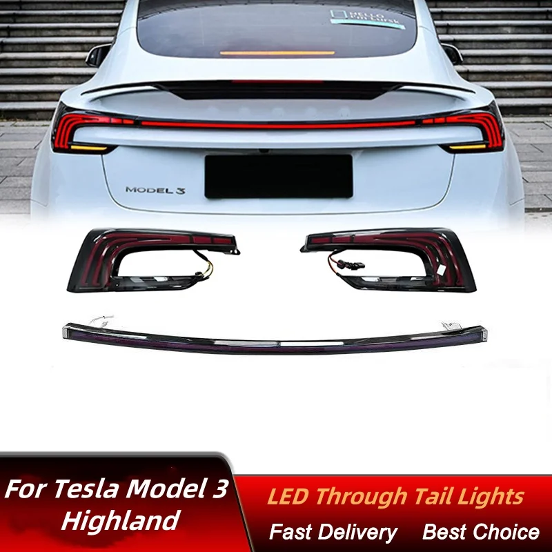 Tail Light Bar for Tesla Model 3 EU/US Taillights Assembly LED Tail Lamp Turn Signal Light Tail Lamp Assembly New Style
Tail Light Bar for Tesla Model 3 EU/US Taillights Assembly LED Tail Lamp Turn Signal Light Tail Lamp Assembly New Style