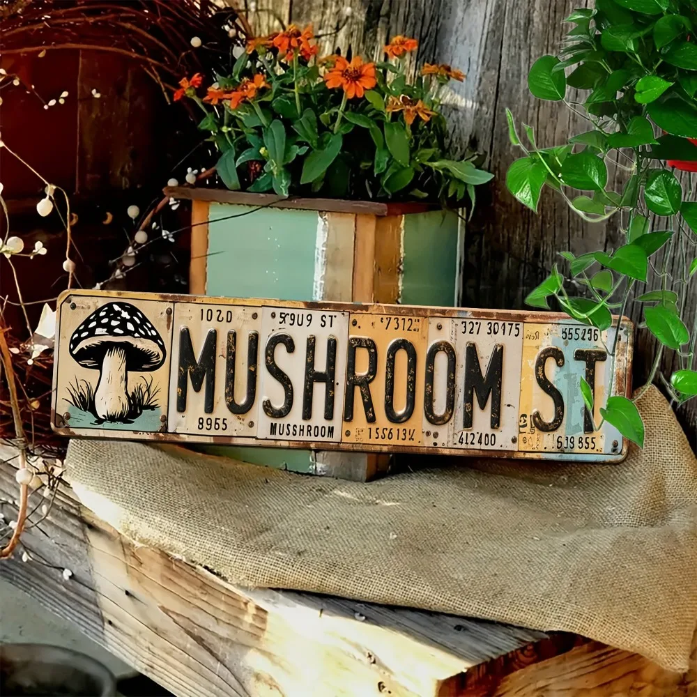 Стильная металлическая табличка «Mushroom Street» 15,75 x 3,94 дюйма, алюминиевая, водонепроницаемая, для декора стен дома, бара, кафе
Стильная металлическая табличка «Mushroom Street» 15,75 x 3,94 дюйма, алюминиевая, водонепроницаемая, для декора стен дома, бара, кафе