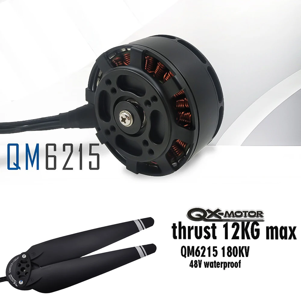 QM6215 Brushless Motor 180KV 12S MOTOR / 2388 Propeller Carbon Fiber Propeller For Plant Protection Drone
QM6215 Brushless Motor 180KV 12S MOTOR / 2388 Propeller Carbon Fiber Propeller For Plant Protection Drone