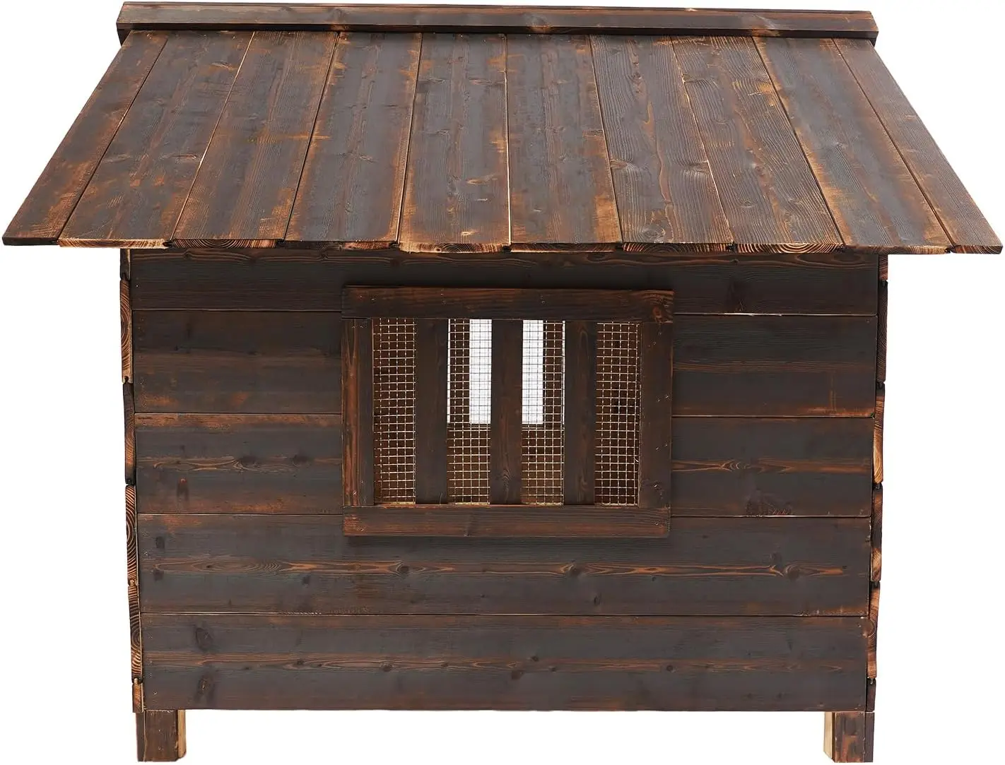 Dog House,Minimalist Wooden Pet House with Roof Window and Door 30.31 * 34.65 * 31.89 in Dog Kennel with Raised Bottom
Dog House,Minimalist Wooden Pet House with Roof Window and Door 30.31 * 34.65 * 31.89 in Dog Kennel with Raised Bottom