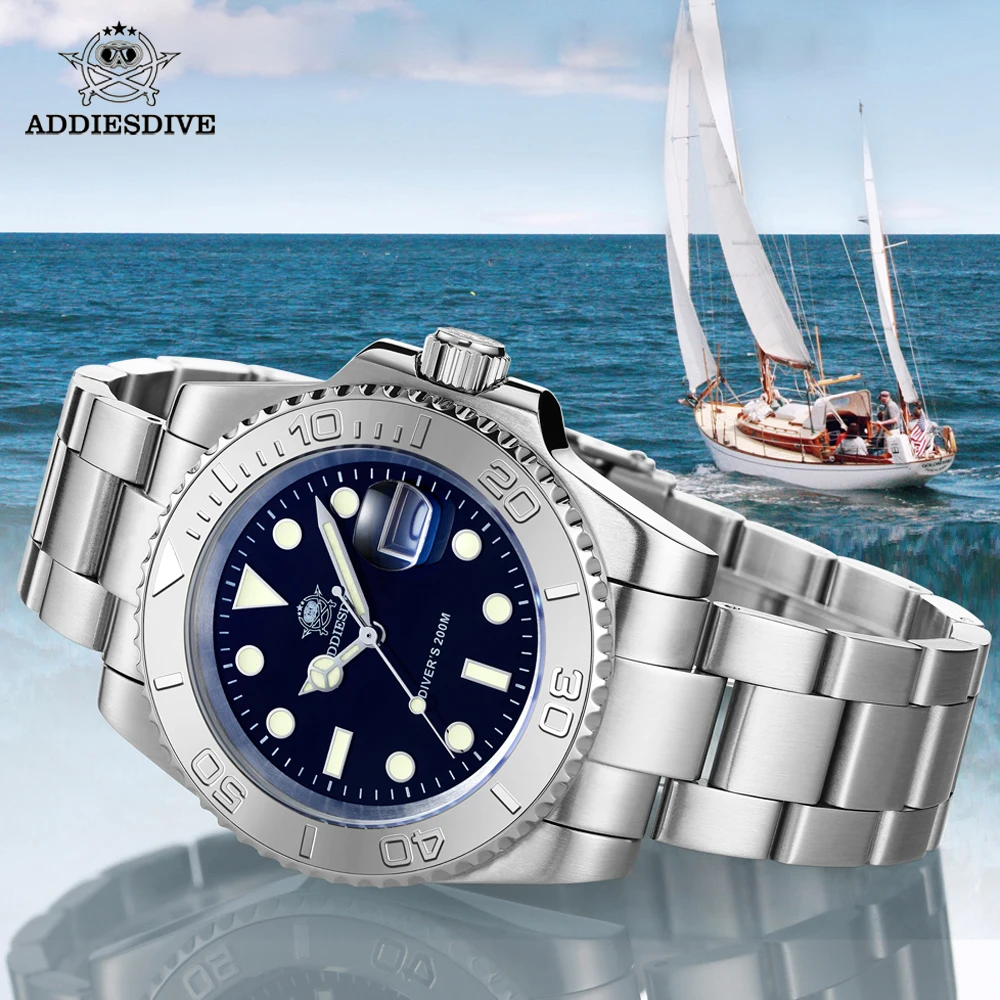 ADDIESDIVE Luminous Luxury Men's Quartz Watch Calendar 200m Waterproof Diver Watches Stainless Steel Leisure Sports Analog Watch
ADDIESDIVE Luminous Luxury Men's Quartz Watch Calendar 200m Waterproof Diver Watches Stainless Steel Leisure Sports Analog Watch