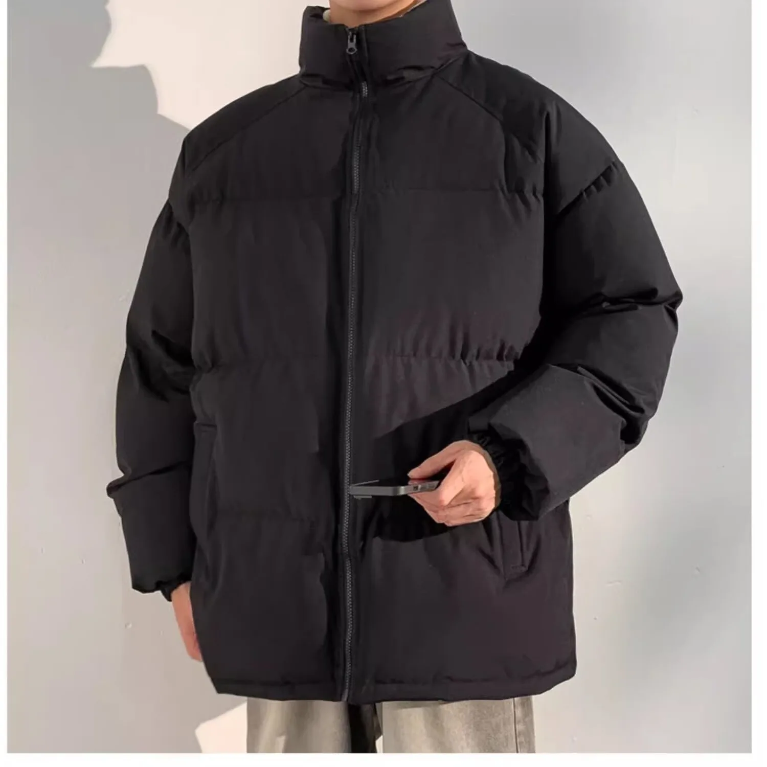 Men's Winter Thickened 2024 New Trendy Jacket Headless Stand up Collar Korean Edition Casual Coat Breadms
Men's Winter Thickened 2024 New Trendy Jacket Headless Stand up Collar Korean Edition Casual Coat Breadms