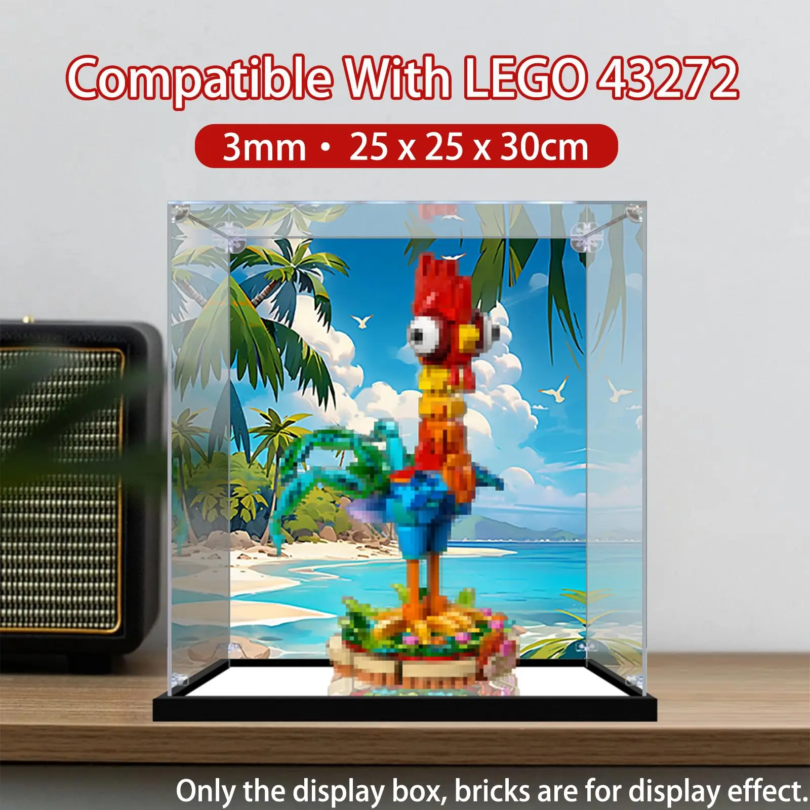 Acrylic Display Case for Lego 43272 Heihei Model - Clear Dustproof Storage Box (Model Not Included)
Acrylic Display Case for Lego 43272 Heihei Model - Clear Dustproof Storage Box (Model Not Included)