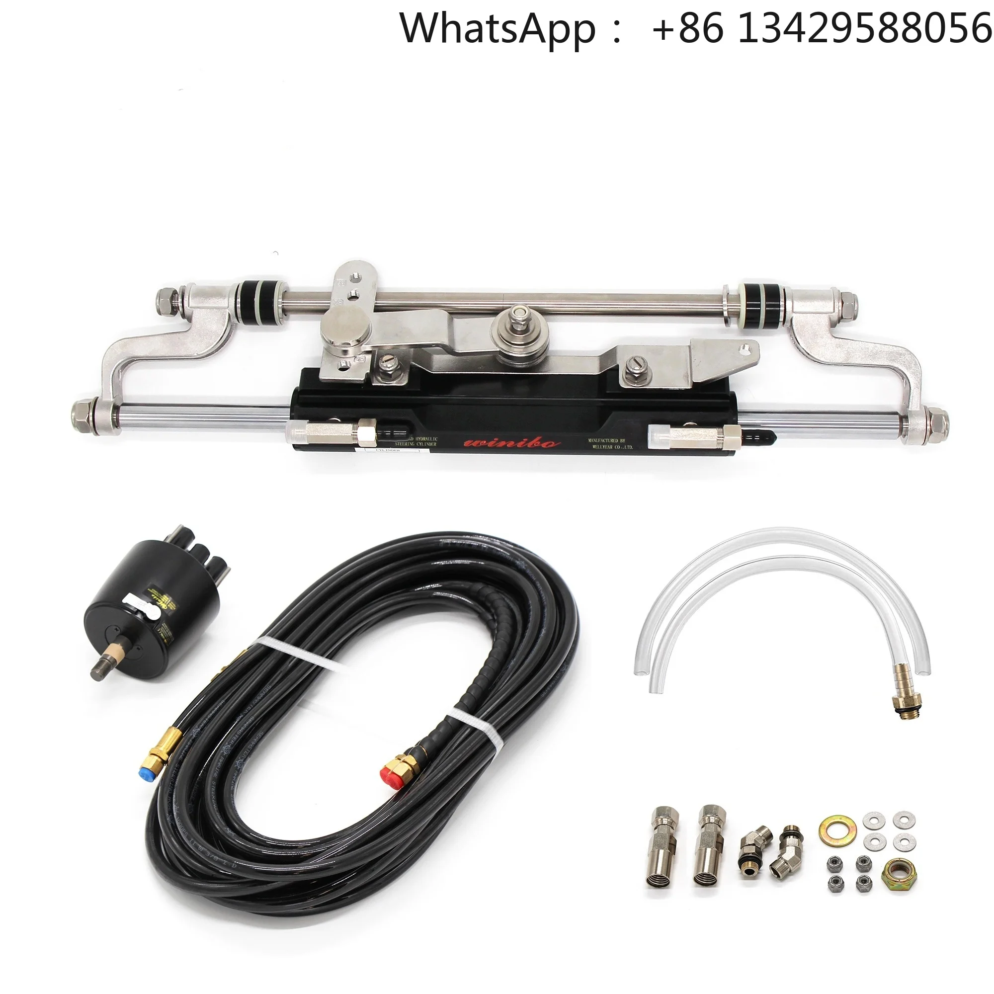 Winibo 300Hp Stainless Steel Hydraulic Outboard Steering System 300-Series Cylinder Rudder Pump Tubing Fittings Marine
Winibo 300Hp Stainless Steel Hydraulic Outboard Steering System 300-Series Cylinder Rudder Pump Tubing Fittings Marine