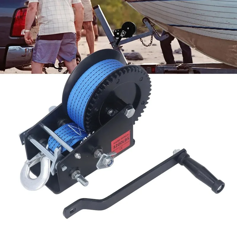 3200lbs Small Hand Winch Alloy Steel Strong Traction 2 Way Ratchet Anti Slip Handle Boat Trailer Winch for Industry
3200lbs Small Hand Winch Alloy Steel Strong Traction 2 Way Ratchet Anti Slip Handle Boat Trailer Winch for Industry