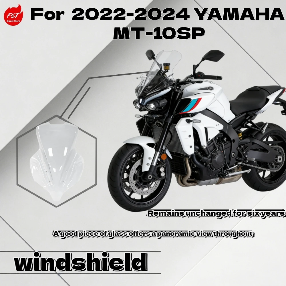 For Yamaha MT-10SP 2022-2024 Modified Tall Racing Front Windshield Wind Screen Motorcycle Accessories
For Yamaha MT-10SP 2022-2024 Modified Tall Racing Front Windshield Wind Screen Motorcycle Accessories