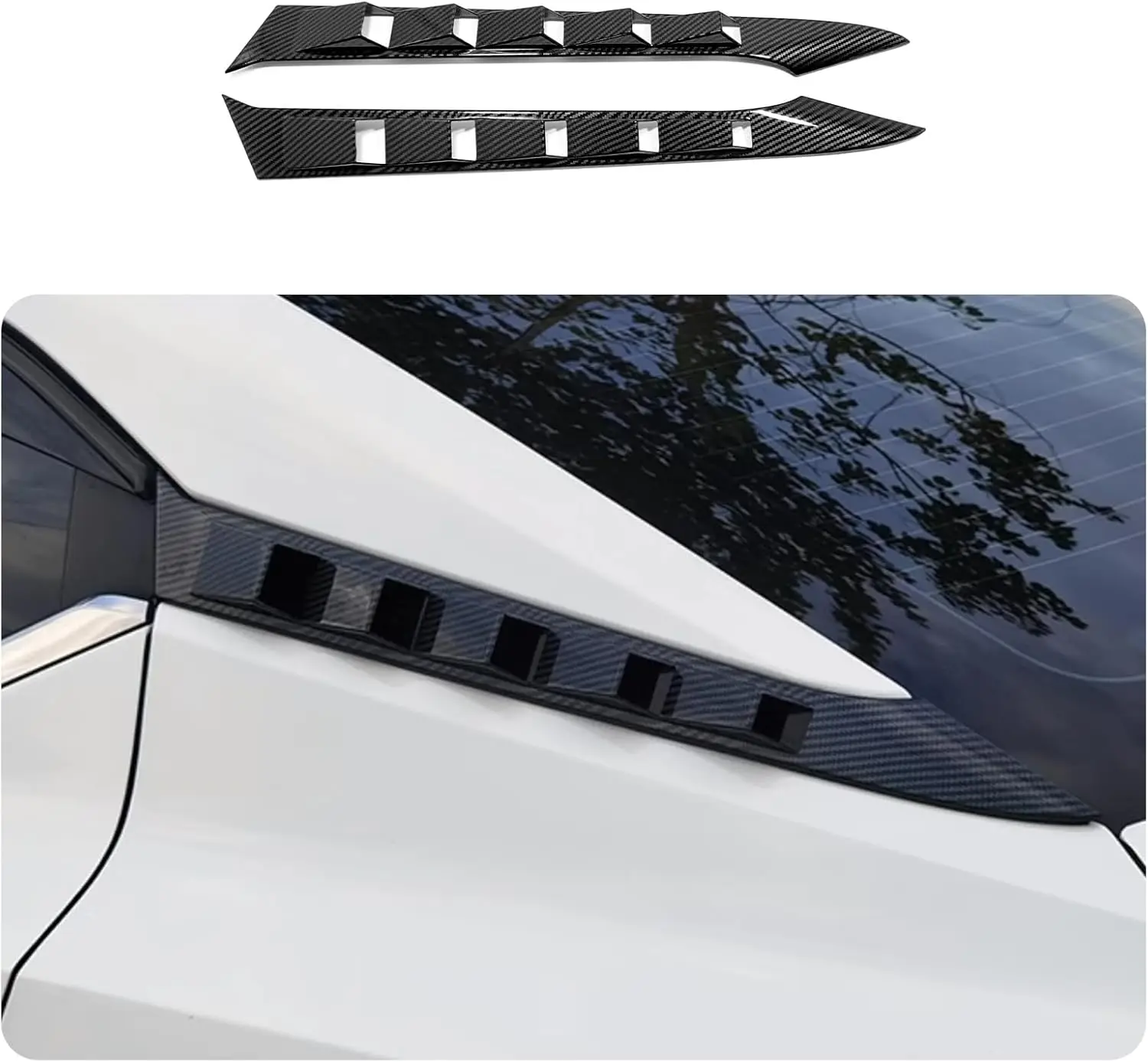 2PCS Glossy Black ABS Rear Beveled Window Louver Cover Trim for Nissan Sentra 2020-2025 S SV SR Premium Car Accessories
2PCS Glossy Black ABS Rear Beveled Window Louver Cover Trim for Nissan Sentra 2020-2025 S SV SR Premium Car Accessories