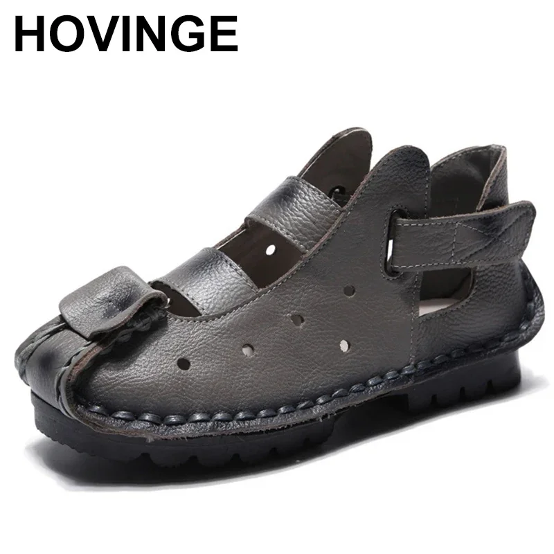 Summer Soft Bottom Flat Genuine Leather Women Shoes Personality Leisure Women Sandals Retro Handmade Sandals
Summer Soft Bottom Flat Genuine Leather Women Shoes Personality Leisure Women Sandals Retro Handmade Sandals