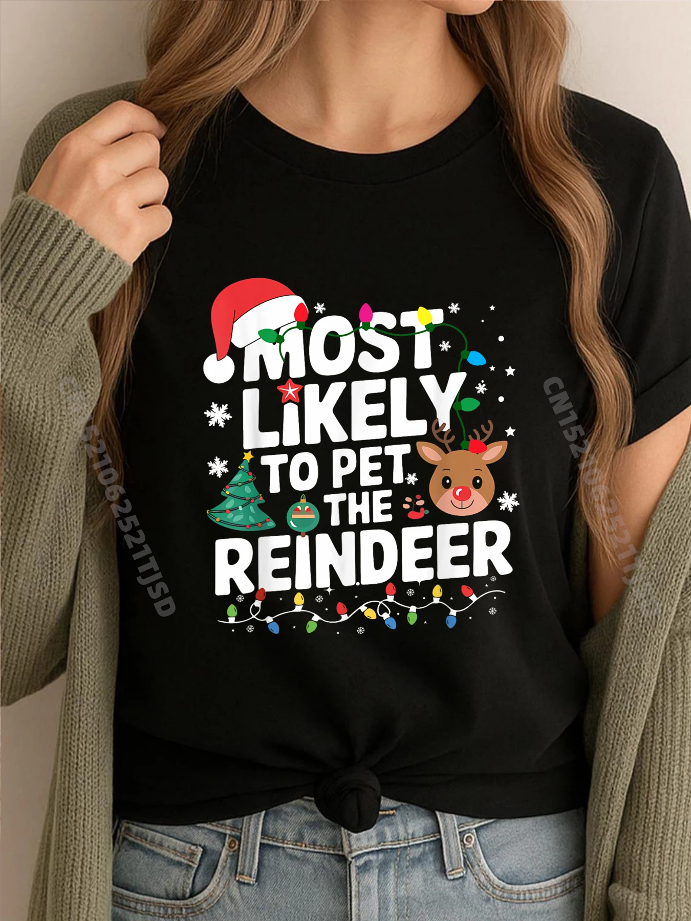 Самая Likely To Pet The Reindeer Рождественская уличная одежда в стиле хип-хоп Роскошная дизайнерская футболка Washed Harajuku
Самая Likely To Pet The Reindeer Рождественская уличная одежда в стиле хип-хоп Роскошная дизайнерская футболка Washed Harajuku