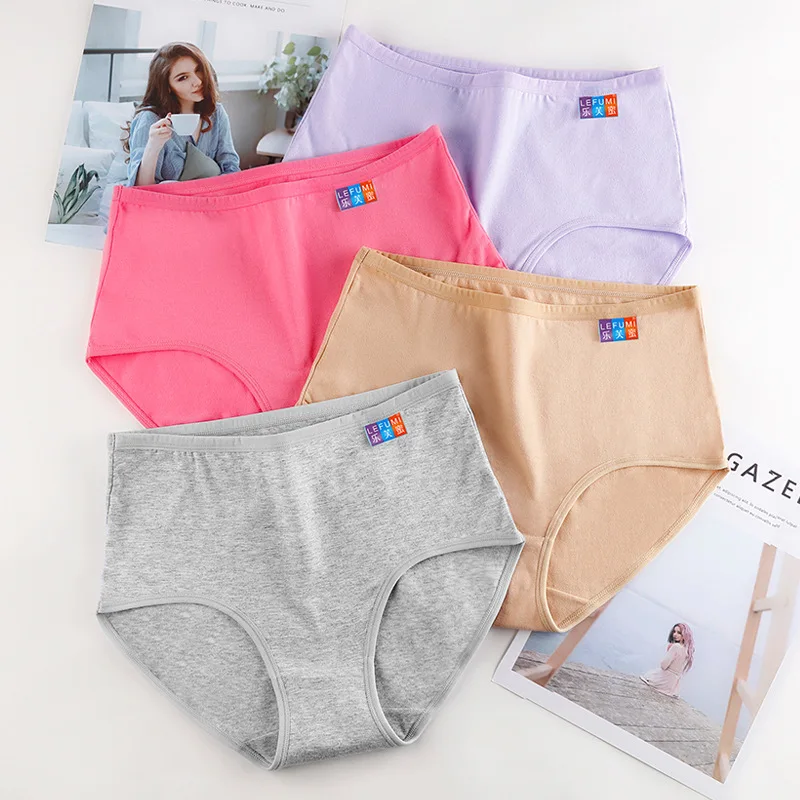 3pcs Pure Cotton Briefs Women Solid Basic Type Panties Girls Mid Waist Comfort Underpants Lady Plus Size Underwear Female Pantys
3pcs Pure Cotton Briefs Women Solid Basic Type Panties Girls Mid Waist Comfort Underpants Lady Plus Size Underwear Female Pantys