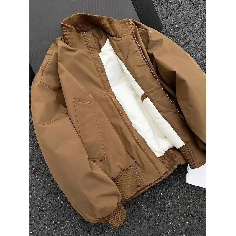 American Sle Bomber Brown Pilot Jaet Men's Loose ape ort Collar Coat Baseball Cotton Clothes Autumn Winter Leisure
American Sle Bomber Brown Pilot Jaet Men's Loose ape ort Collar Coat Baseball Cotton Clothes Autumn Winter Leisure