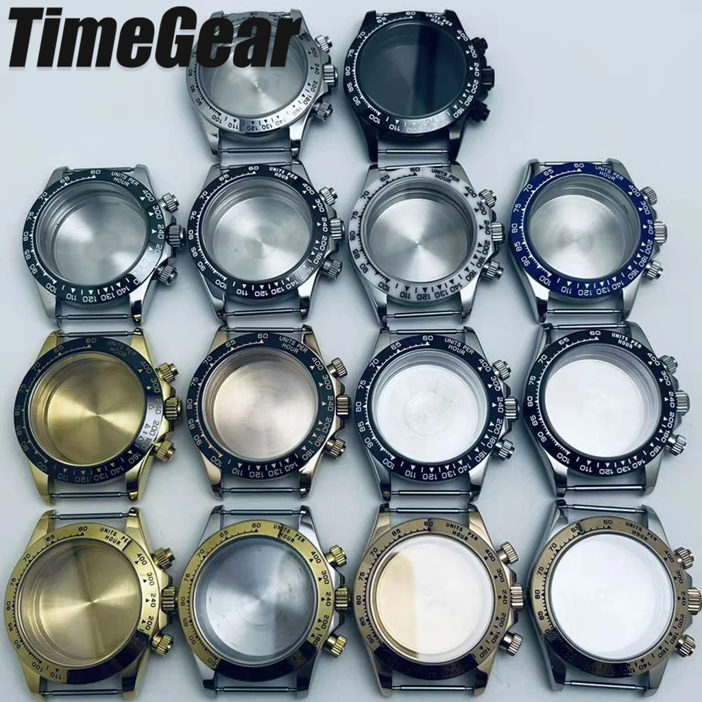 40mm VK63 Daytona Men's Watch Stainless steel/Ceramic Bezel Ring Sapphire Glass Fit VK63 VK64 Quartz Movement 29.5mm Dial Parts
40mm VK63 Daytona Men's Watch Stainless steel/Ceramic Bezel Ring Sapphire Glass Fit VK63 VK64 Quartz Movement 29.5mm Dial Parts
