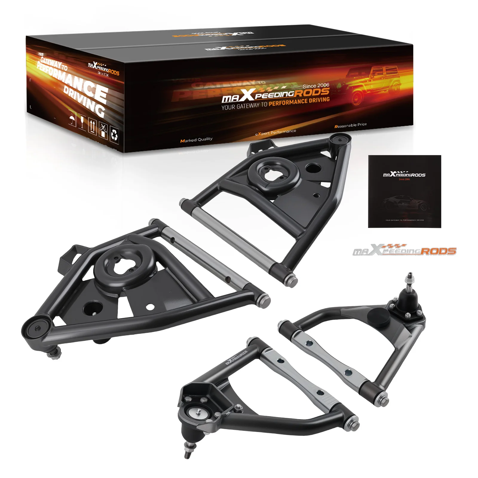 Комплект переднего верхнего нижнего рычага управления с шаровыми шарнирами, стальным порошковым покрытием для Chevrolet/GMC
Комплект переднего верхнего нижнего рычага управления с шаровыми шарнирами, стальным порошковым покрытием для Chevrolet/GMC