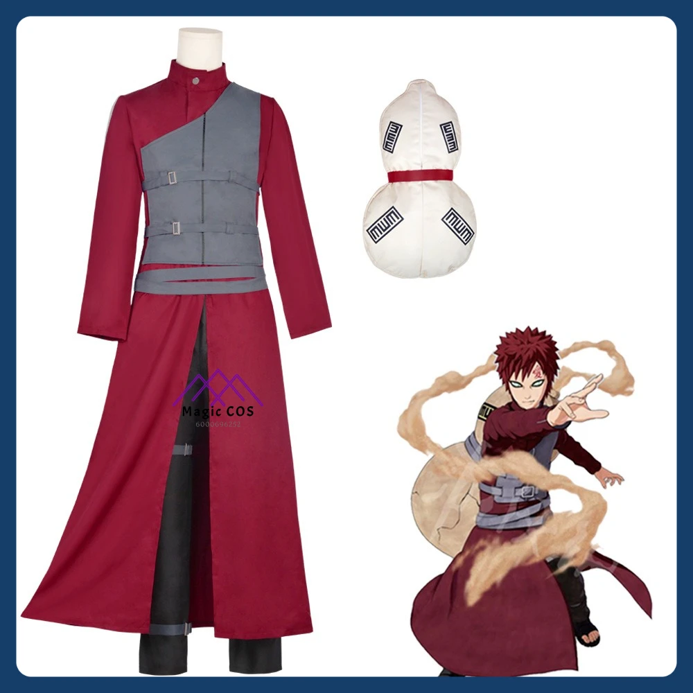 Anime Gaara Hyuga Cosplay Costume Role Playing Clothes with Bag Full Set Red Outfit for Men Adult Comic Con Halloween Party Suit
Anime Gaara Hyuga Cosplay Costume Role Playing Clothes with Bag Full Set Red Outfit for Men Adult Comic Con Halloween Party Suit