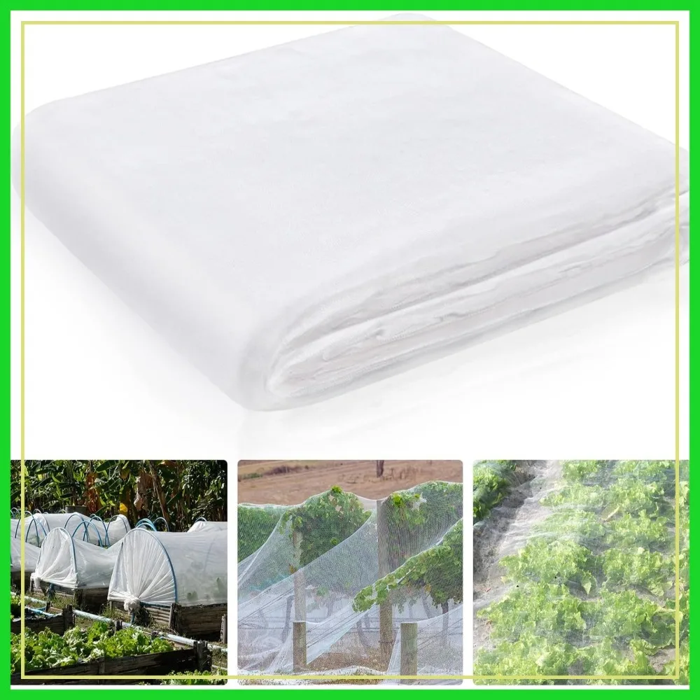 20 x 25 ft Mosquito Netting Garden Netting for Raised Beds Ultra Fine Insect Net White Bird Mesh Barrier Greenhouse Row Cover Bug Protect Vegetable Fruits Flowers
20 x 25 ft Mosquito Netting Garden Netting for Raised Beds Ultra Fine Insect Net White Bird Mesh Barrier Greenhouse Row Cover Bug Protect Vegetable Fruits Flowers