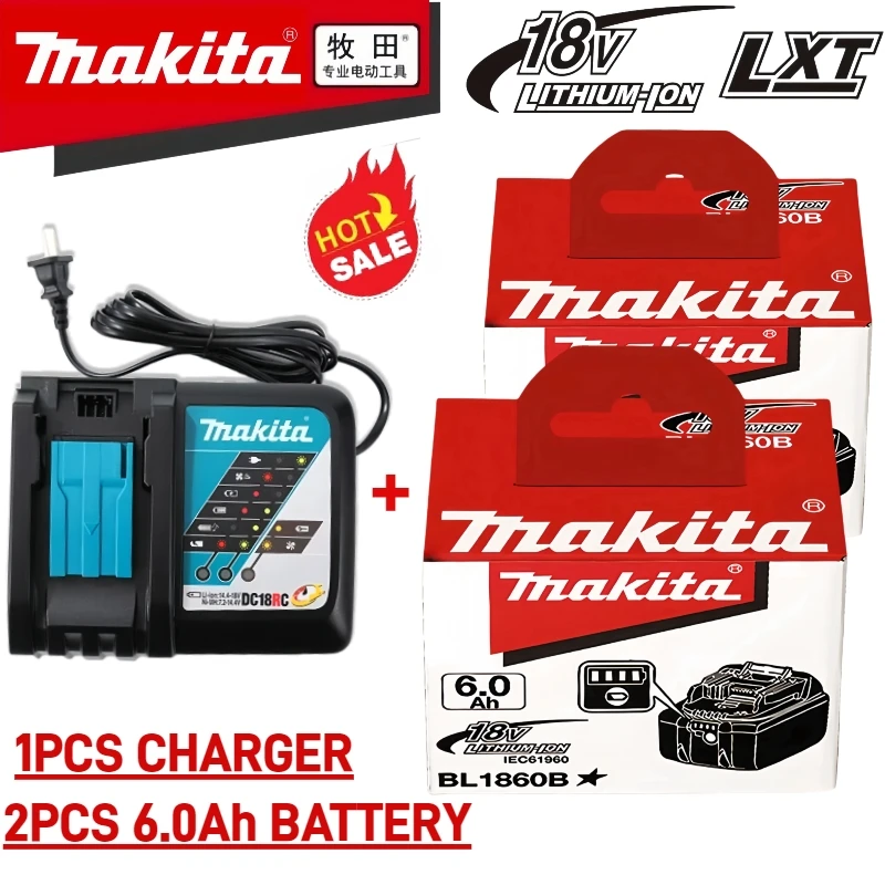 2025 NEW Original Makita 18V battery, 6000mAh, for Makita 18V BL1830 BL1840B BL1850 BL1860B BL1815 BL1850B power tool battery
2025 NEW Original Makita 18V battery, 6000mAh, for Makita 18V BL1830 BL1840B BL1850 BL1860B BL1815 BL1850B power tool battery