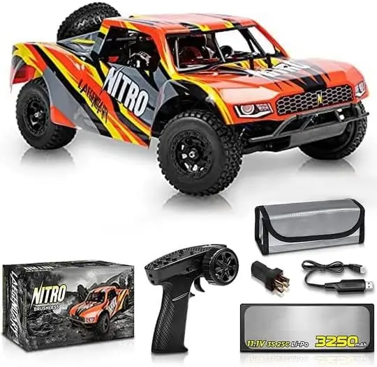 1/8 Scale Brushless RC Cars for Adults,Max 40mph Electric Off-Road Monster Truck,Waterproof High Speed RC Car 4WD Remote Control
1/8 Scale Brushless RC Cars for Adults,Max 40mph Electric Off-Road Monster Truck,Waterproof High Speed RC Car 4WD Remote Control