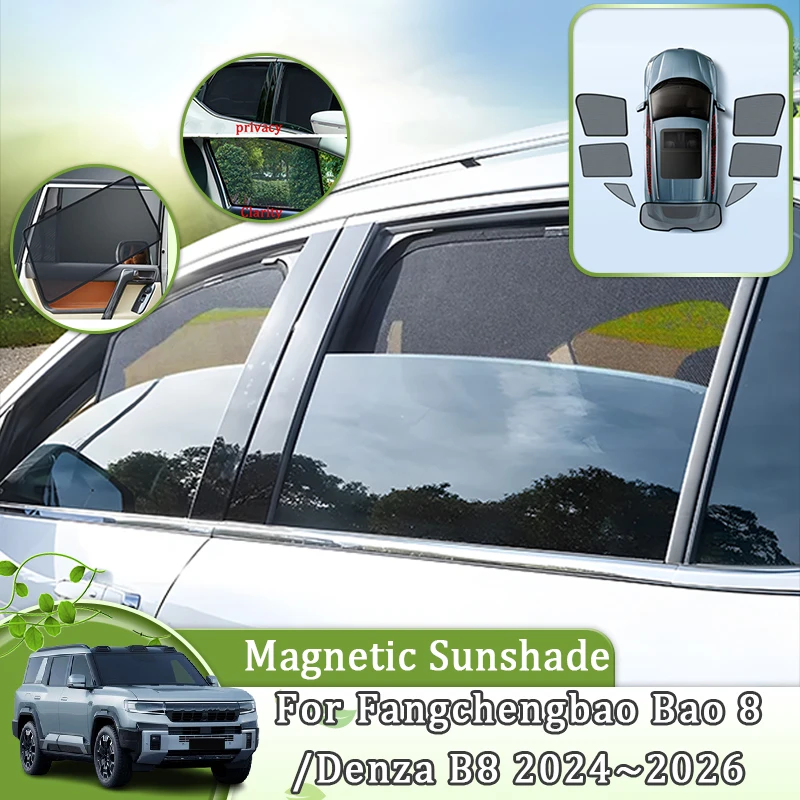 Magnetic Mesh Car Sunshade For Fangchengbao Bao 8 Leopard 8 Denza B8 2024 2025 2026 Window Shield Windshield Curtain Accessories
Magnetic Mesh Car Sunshade For Fangchengbao Bao 8 Leopard 8 Denza B8 2024 2025 2026 Window Shield Windshield Curtain Accessories