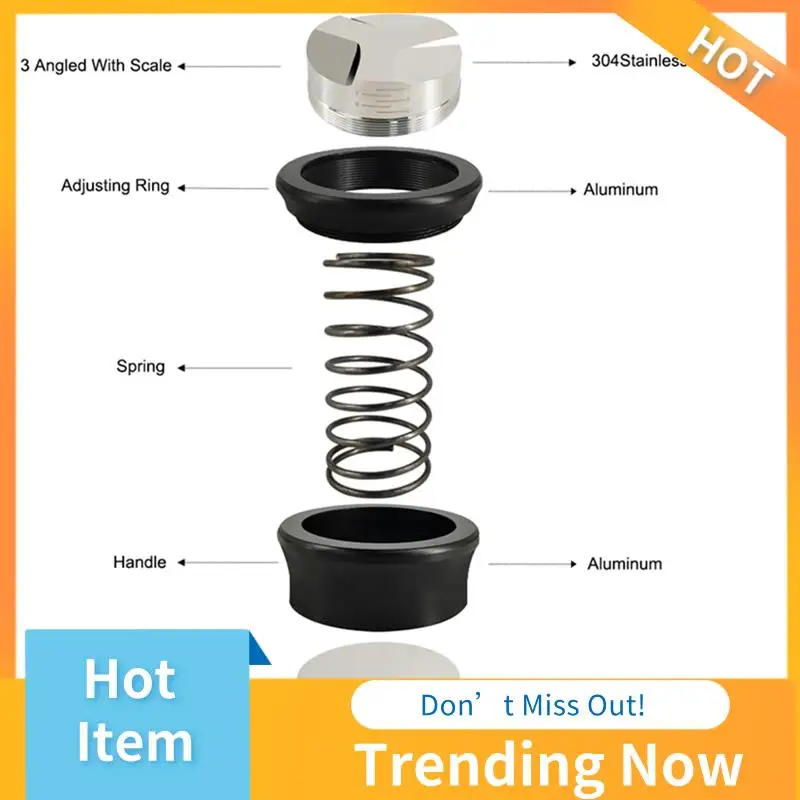 ABNL Tamper 51Mm, Dual 2 In 1 Leveler Distributor Adjustable Flat Spring Tampers With Scale Coffee Tool
ABNL Tamper 51Mm, Dual 2 In 1 Leveler Distributor Adjustable Flat Spring Tampers With Scale Coffee Tool