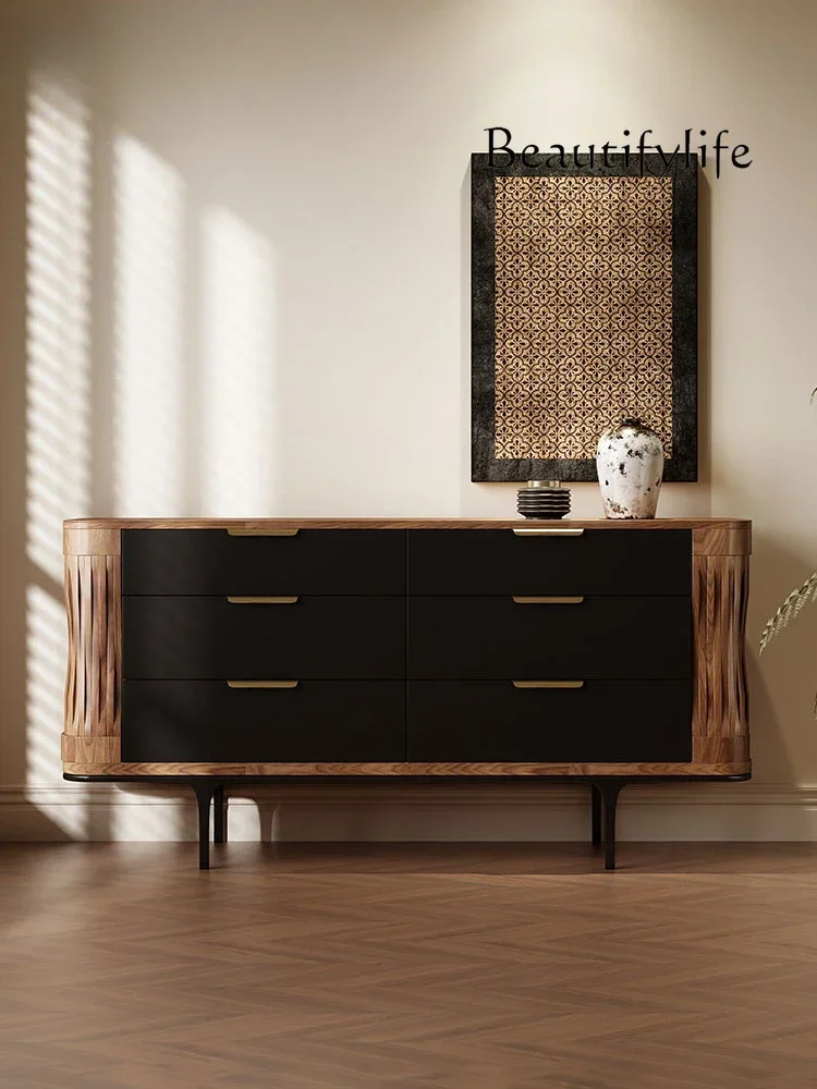 BJ Medieval Solid Wood Six-bucket Storage Cabinet, Retro Dining Side Cabinet, Modern Villa Living Room Storage Drawer Cabinet
BJ Medieval Solid Wood Six-bucket Storage Cabinet, Retro Dining Side Cabinet, Modern Villa Living Room Storage Drawer Cabinet