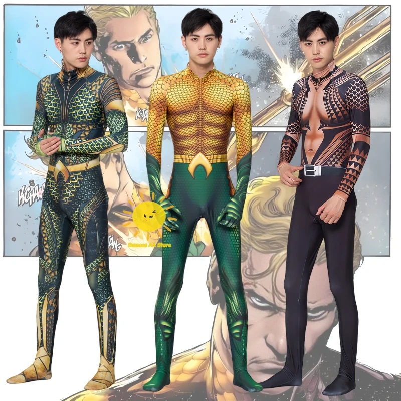 BEAST KINGDOM Movie Aquaman Cosplay Costumes Arthur Curry Cosplay Tight Fitting Jumpsuit Atlantis Suits Halloween Cos Adult Men 
BEAST KINGDOM Movie Aquaman Cosplay Costumes Arthur Curry Cosplay Tight Fitting Jumpsuit Atlantis Suits Halloween Cos Adult Men
