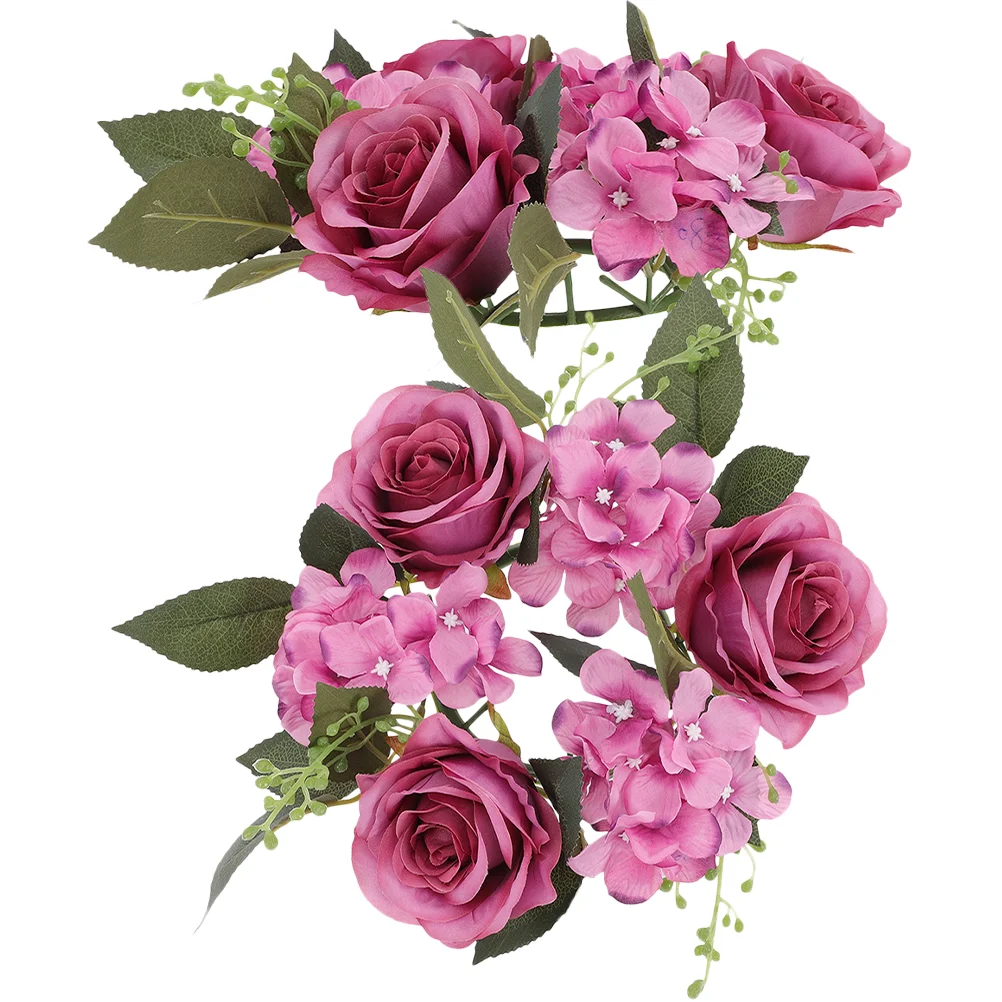 2 Pcs Candlestick Garland Rose Wreath Rings for Pillars Mini Flower Wedding Plastic Work Spring Decorations
2 Pcs Candlestick Garland Rose Wreath Rings for Pillars Mini Flower Wedding Plastic Work Spring Decorations