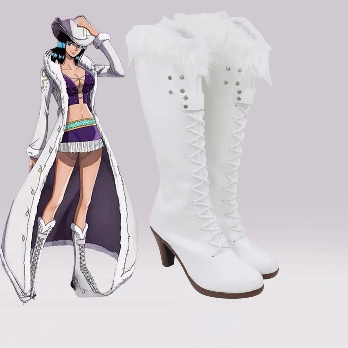 Nico Robin Miss Allsunday Cosplay Shoes Boots Women PU Leather Shoes Halloween Carnival Stage Perform
Nico Robin Miss Allsunday Cosplay Shoes Boots Women PU Leather Shoes Halloween Carnival Stage Perform