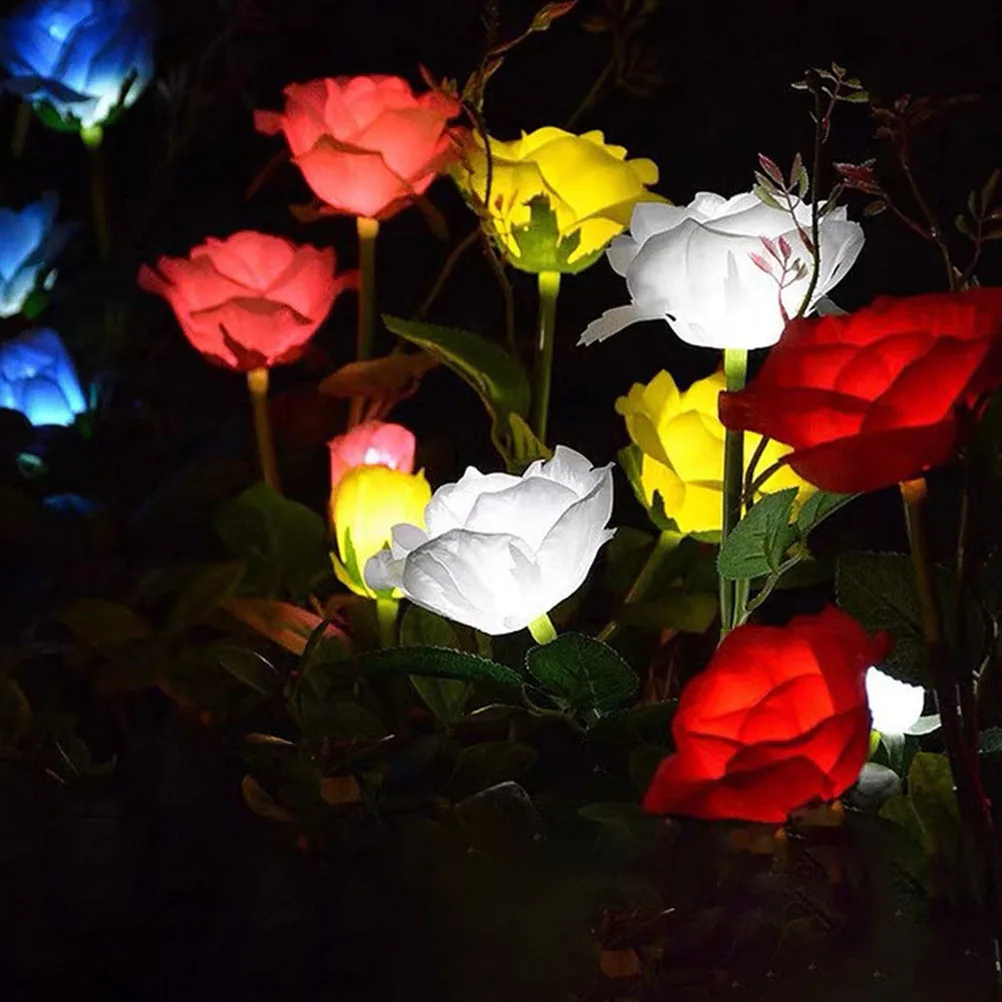 3 Pcs Rose Landscape Insert Yard Lawn Outdoor Lights Fairy Delicate Solar Solar-powered Plastic Creative LED
3 Pcs Rose Landscape Insert Yard Lawn Outdoor Lights Fairy Delicate Solar Solar-powered Plastic Creative LED
