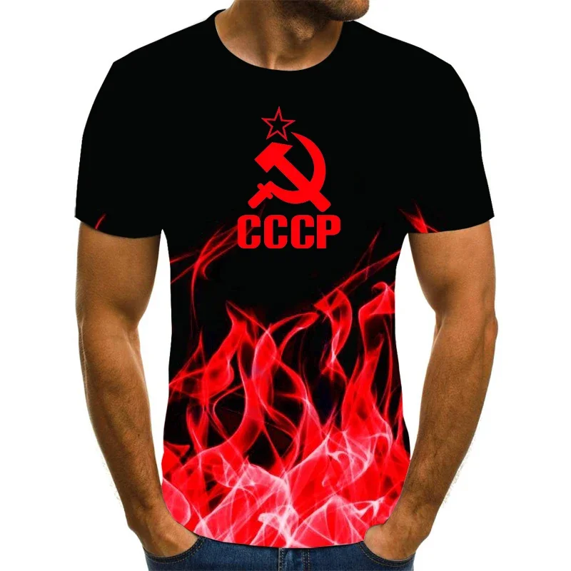 Men's 3D printed short sleeved T-shirt, men's and women's casual loose oversized shirt, CCCP brand, 2024
Men's 3D printed short sleeved T-shirt, men's and women's casual loose oversized shirt, CCCP brand, 2024
