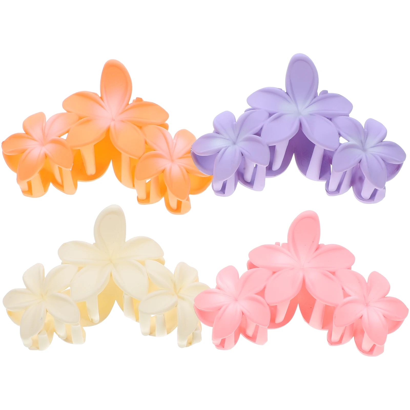 4pcs Flower Hair Clips Candy Colors Claw Accessories for Women Purple Orange Beige Pink Styling Thin Thick Hair Secure Hold Long
4pcs Flower Hair Clips Candy Colors Claw Accessories for Women Purple Orange Beige Pink Styling Thin Thick Hair Secure Hold Long