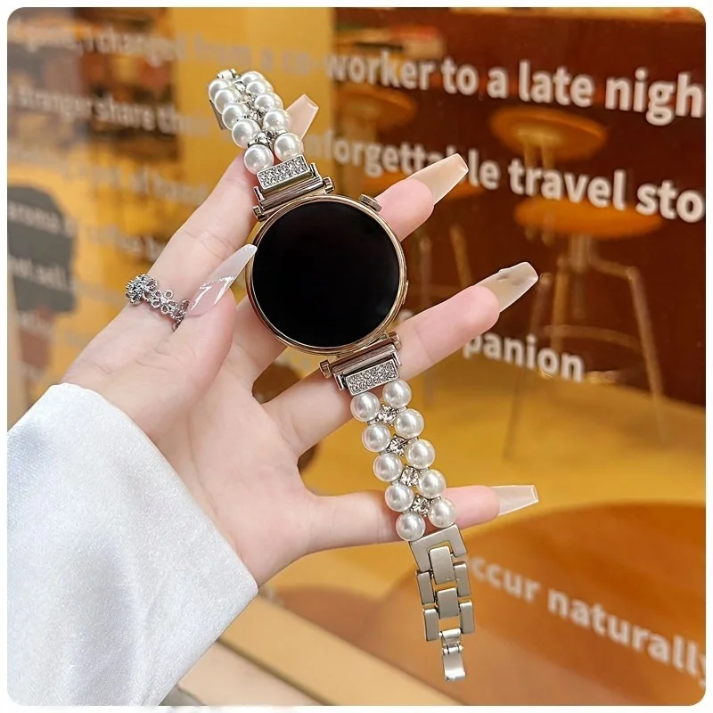 Pearl studded diamond metal strap suitable for HUAWEI Watch Fit3/Fit4 straps and HUAWEI Band 8/9/10NFC handmade straps
Pearl studded diamond metal strap suitable for HUAWEI Watch Fit3/Fit4 straps and HUAWEI Band 8/9/10NFC handmade straps