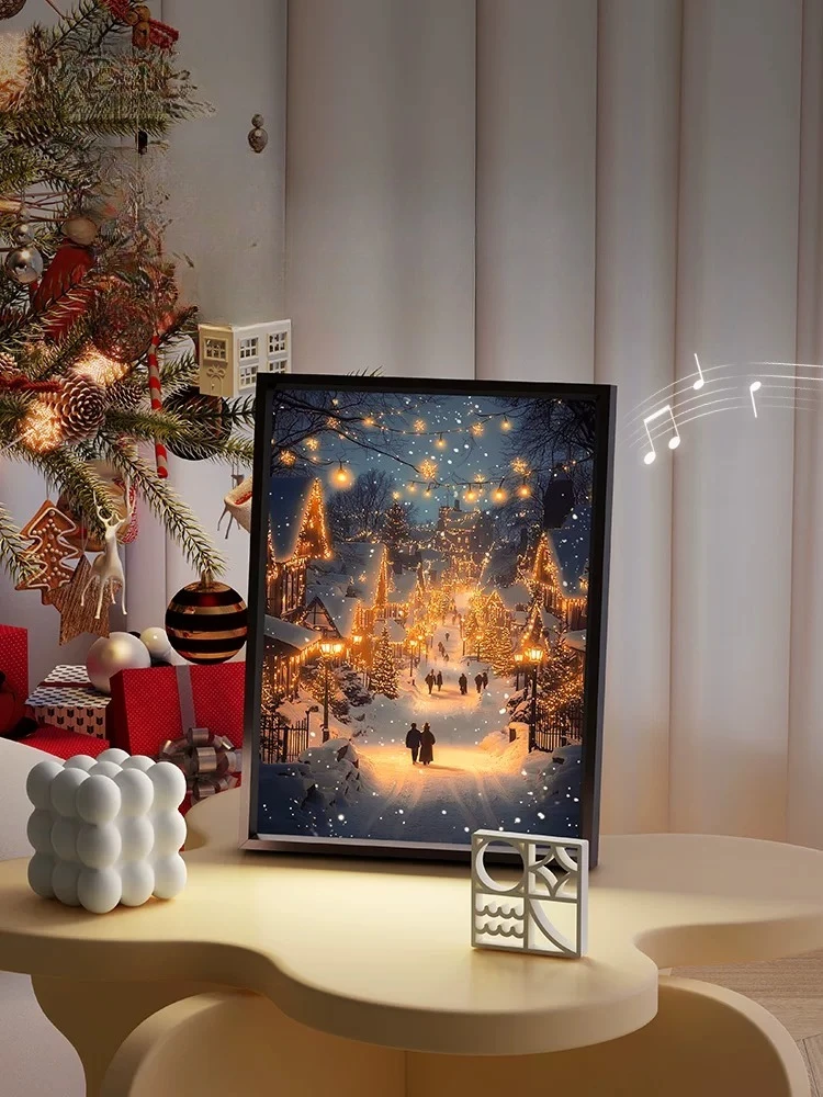 LED Picture Frame Light, Night Light with Bluetooth Speaker, USB-Powered Desktop Decorative Ambient Light
LED Picture Frame Light, Night Light with Bluetooth Speaker, USB-Powered Desktop Decorative Ambient Light